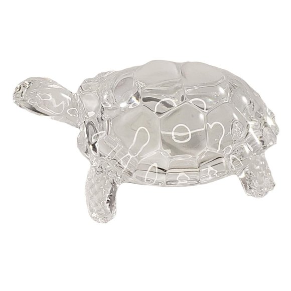 Cristal d'Arques Turtle Tortoise Figurine Glass 4.5" - Picture 1 of 5